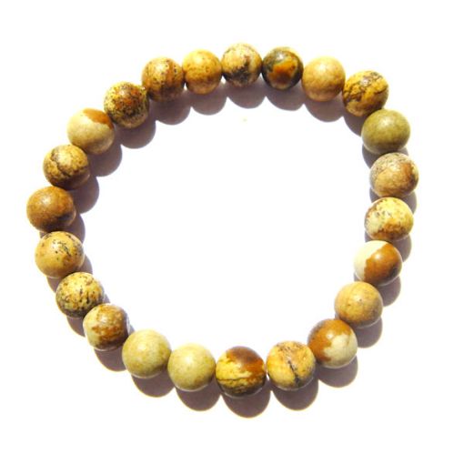 Wooden Agate Gemstone Bracelet 