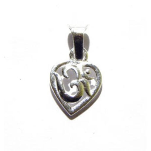 Silver Love-Om Pendant  