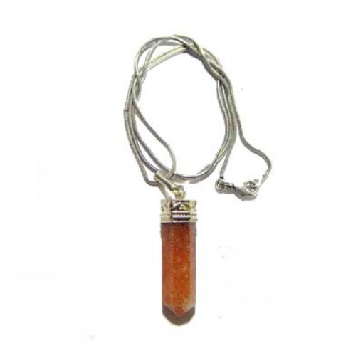 Carnelian  Pencil Pendant with Chain