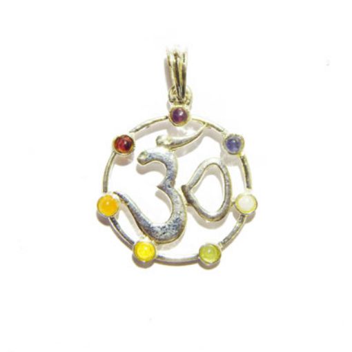 Brass Chakra Aum Pendant