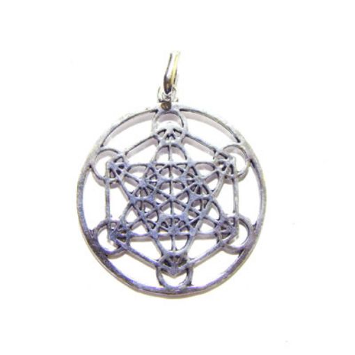 Brass Metatron's Cube Pendant