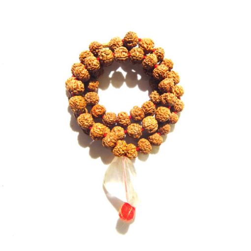 Rudraksha Mala with Crystal Pendant