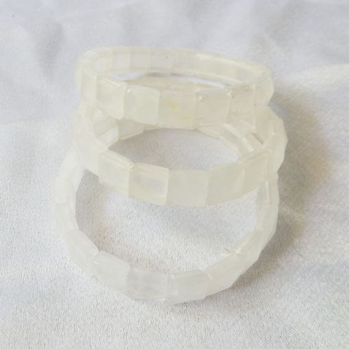 Moon Stone Pyramid Bracelet