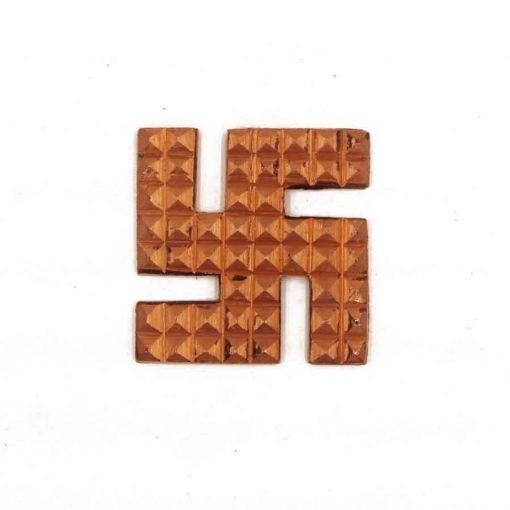 Copper Swastik Pyramid - Swastika Vastu Patti