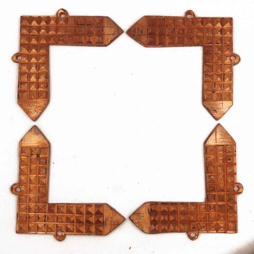 Copper Corner Angle Pyramid Set with Pyramid Grid